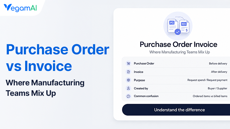 Purchase Order vs Invoice: Where Manufacturing Teams Mix Up